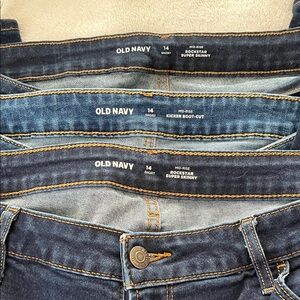 Old Navy Jeans, size 14 short, 3 pack